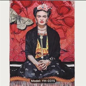 Frida cashmere feel scarf/wrap! Reversible to a beautiful design too!